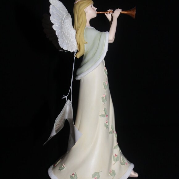 Angels Watching Over You Figurine | Russ Berrie Angel With Trumpet 33016 - Picture 6 of 9